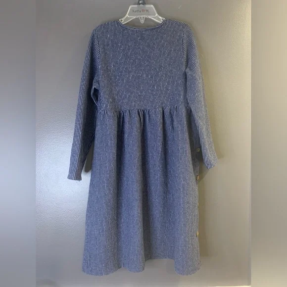 Vignette Madison Dress Blue Striped Kids  Navy Dress size 8Y - Picture 4 of 5